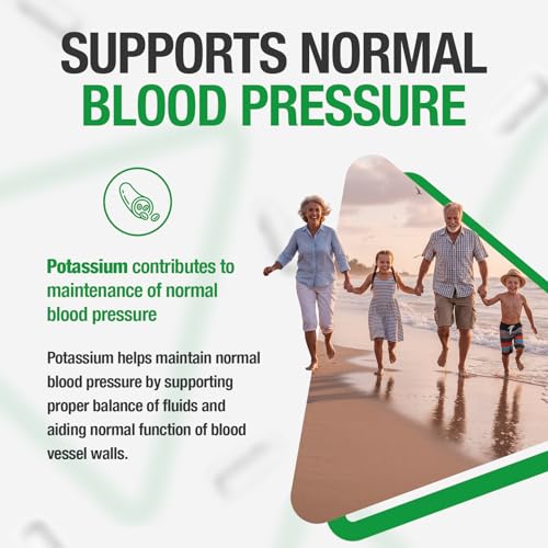 Gluconate de potassium 99mg | 100 capsules en lot de 6