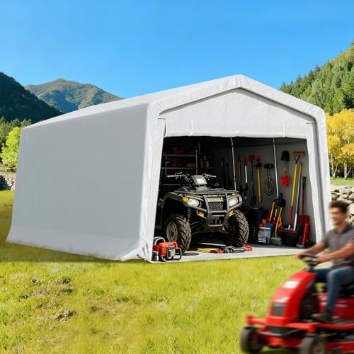 StarEcho 10x20FT Heavy Duty Outdoor Storage Shelter Carport, Portable Garage for Garden Tool, Car...