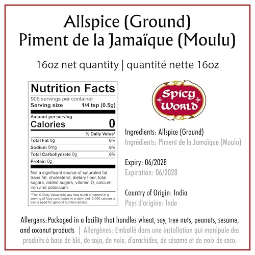 Spicy World Allspice Ground 16 Ounce - Huge 1 Pound Value Pack - All Spice Powder - Image 3