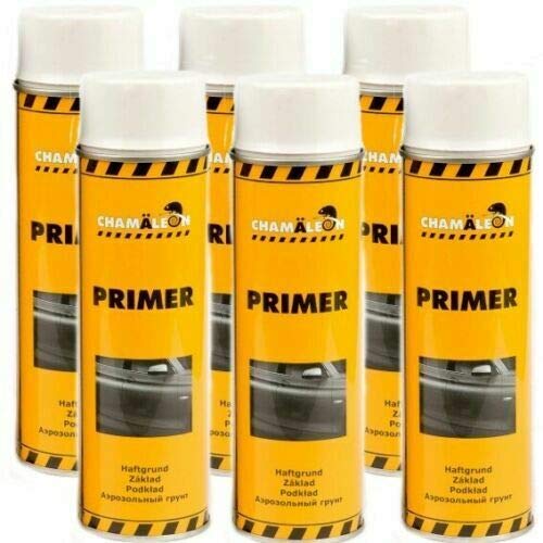 Chamäleon 1K Füller Spray 6X 500ml Weiß Grundierung Primer Korrosionsschutz Kfz