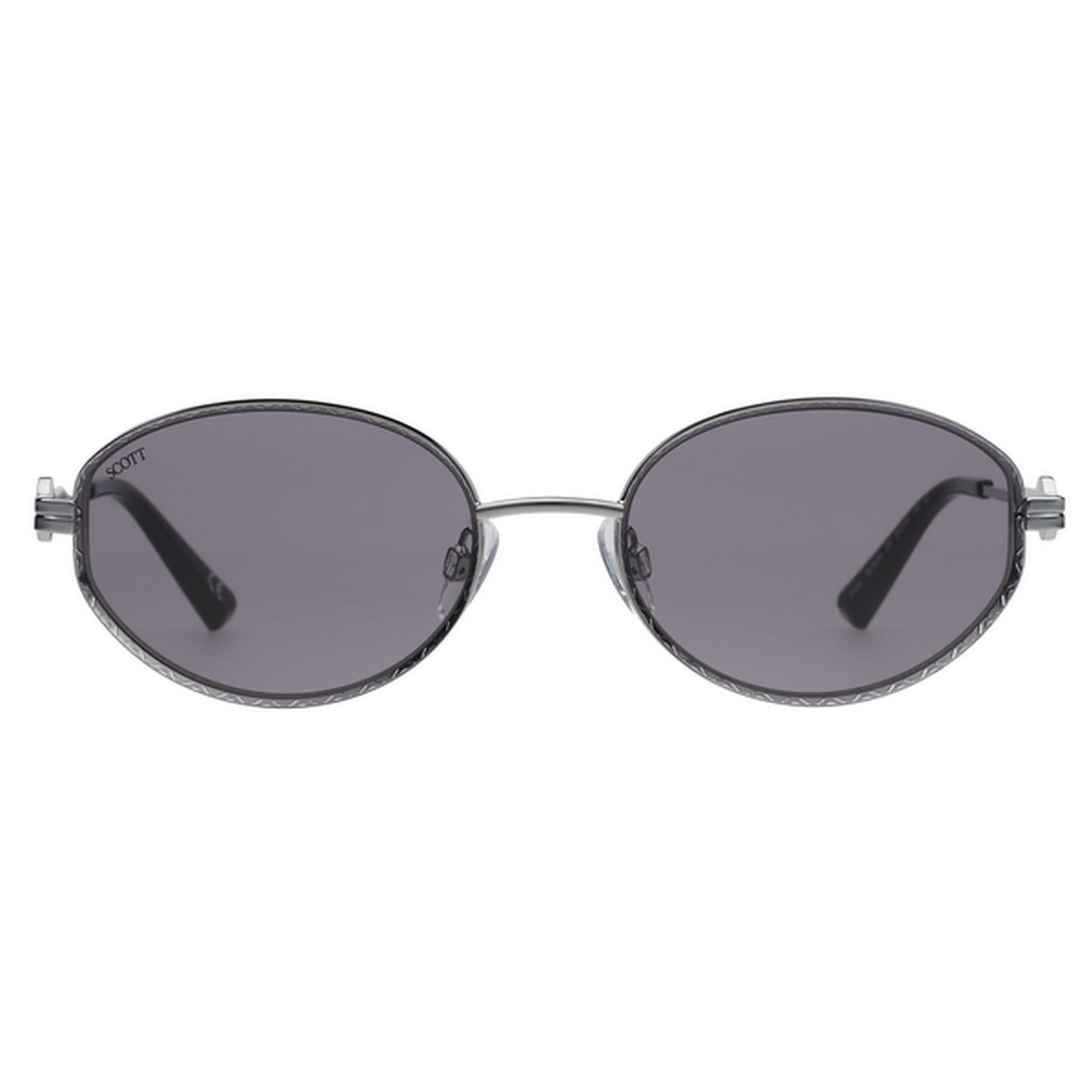 scott Light Grey Lens Oval Sunglasses With 100% UV Protection For Women-picture-11