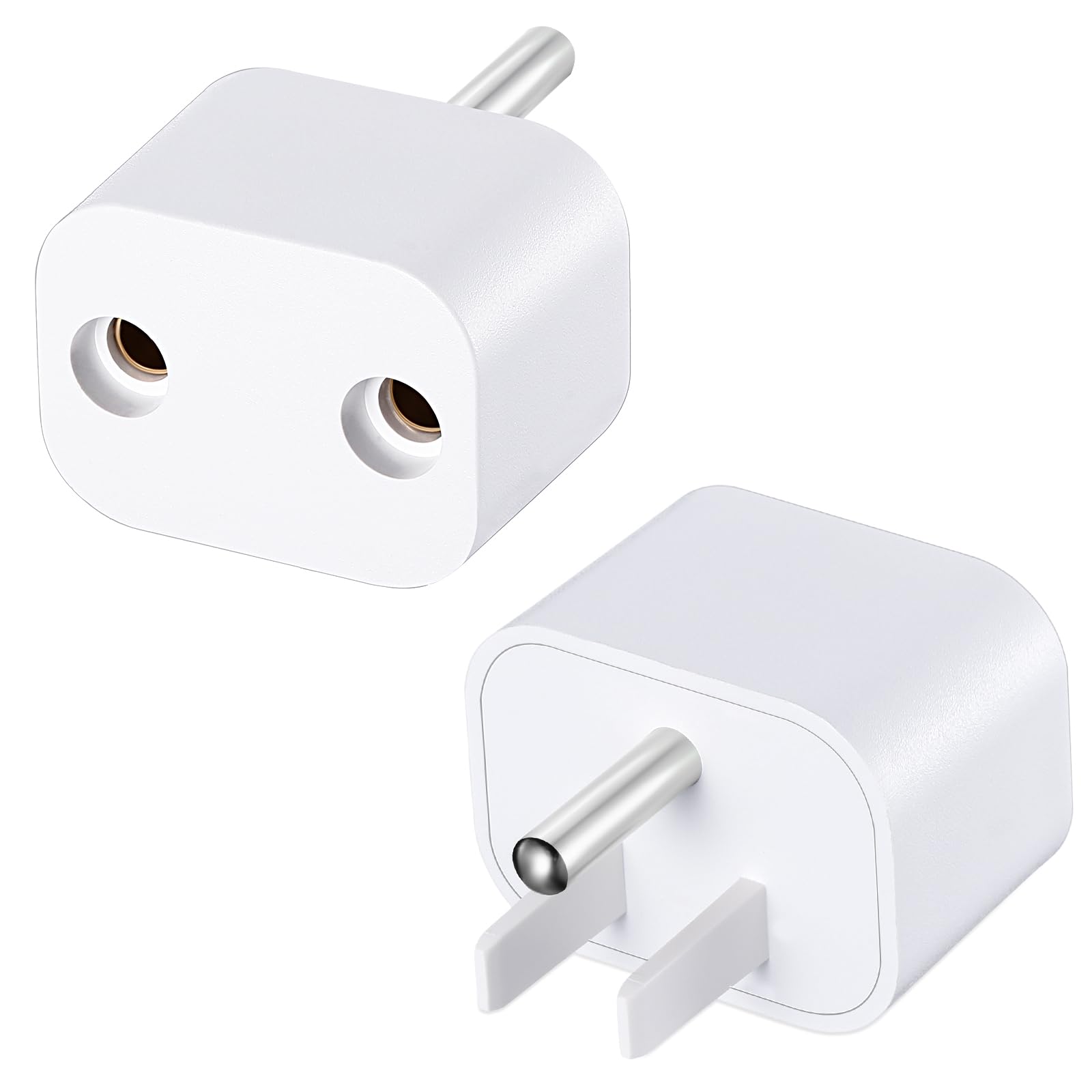 Relaxweex 2 Pcs Grounding Plug Adapter Ground Socket Splitter Safety Adapter for Multiple Grounding Products in to Single Ground Port Compatible with