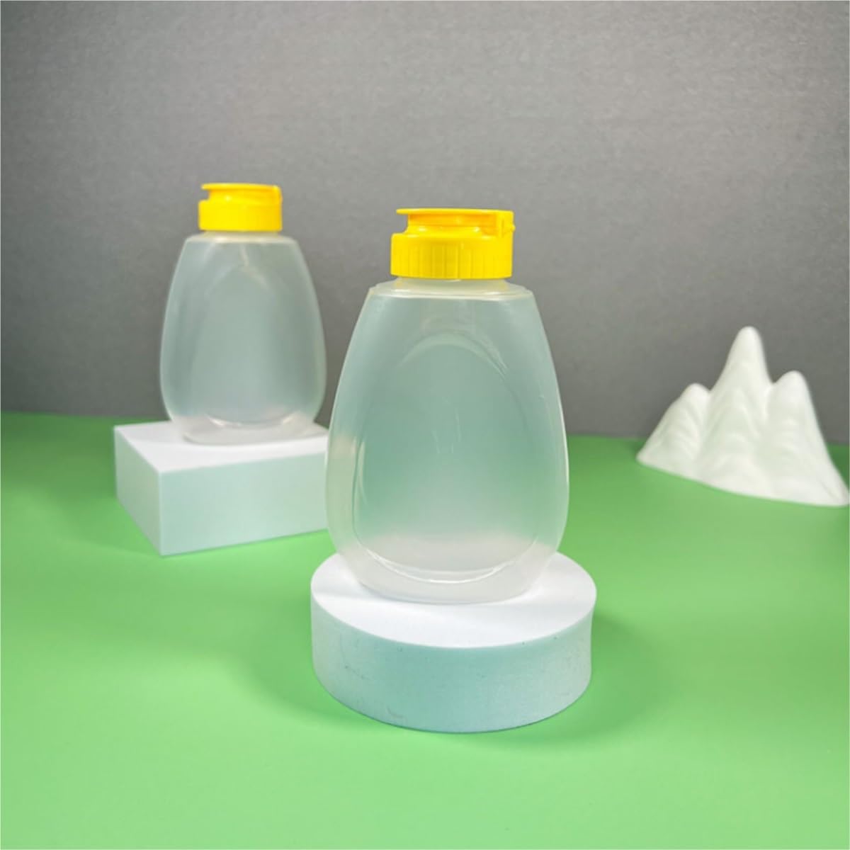 Squeeze Bottle, Bottiglia da Spremere in Plastica for Condimenti da Cucina, Ketchup, Salsa for Insalata, Confezione da 5 Maionese Olio