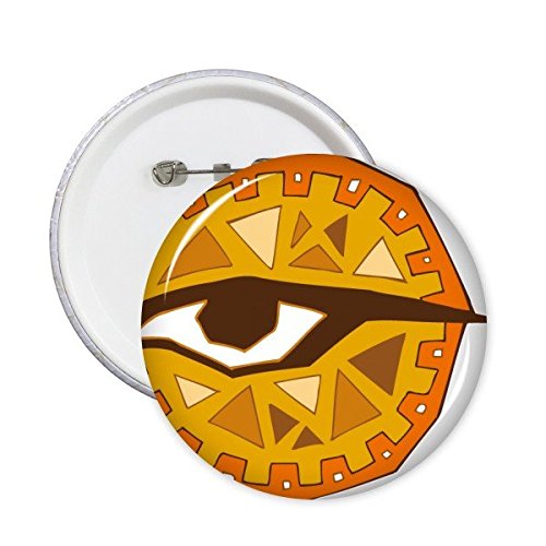 Broches rondes Égypte culture motif œil totem abstrait décoration vêtements 5 pcs M
