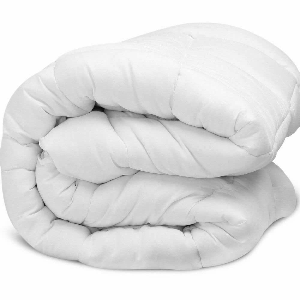 London Dream White 10.5 Tog Double Duvet Polycotton Super Soft Lightweight Hollowfibre Filled Hypoallergenic Breathable Quilt Bedding