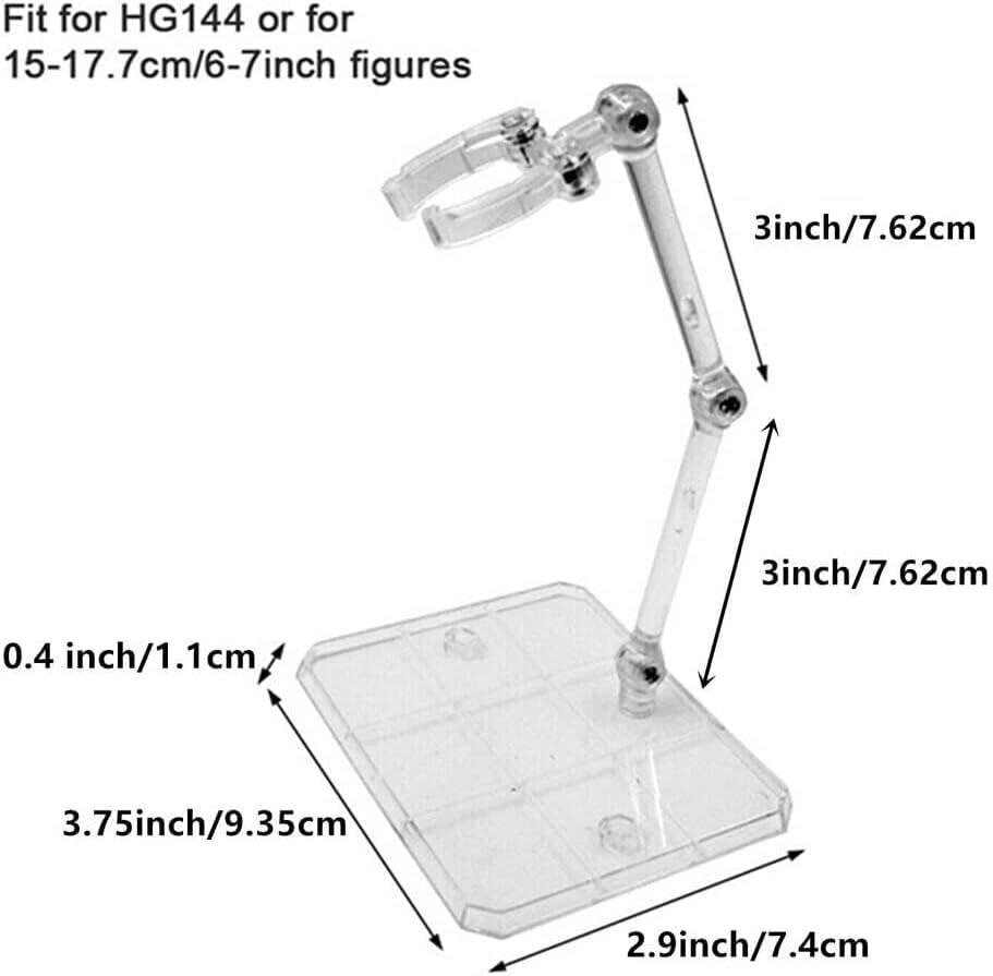 TEAMWILL 24pcs Adjustable Action Figure Display Holder Base Doll Model Support Stand
