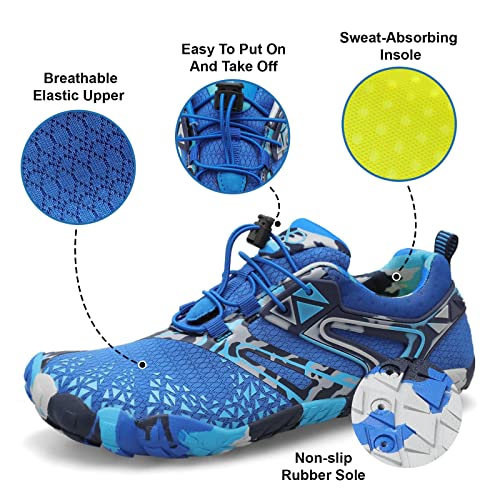 Image of XIHALOOK Athletic Hiking Water Shoes Womens Mens Quick Dry Barefoot for Beach Walking Kayaking Surfing Training