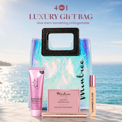 Image of Mintree 4 in 1 Bath and Body Care Gift Hamper for Women, All Skin Types