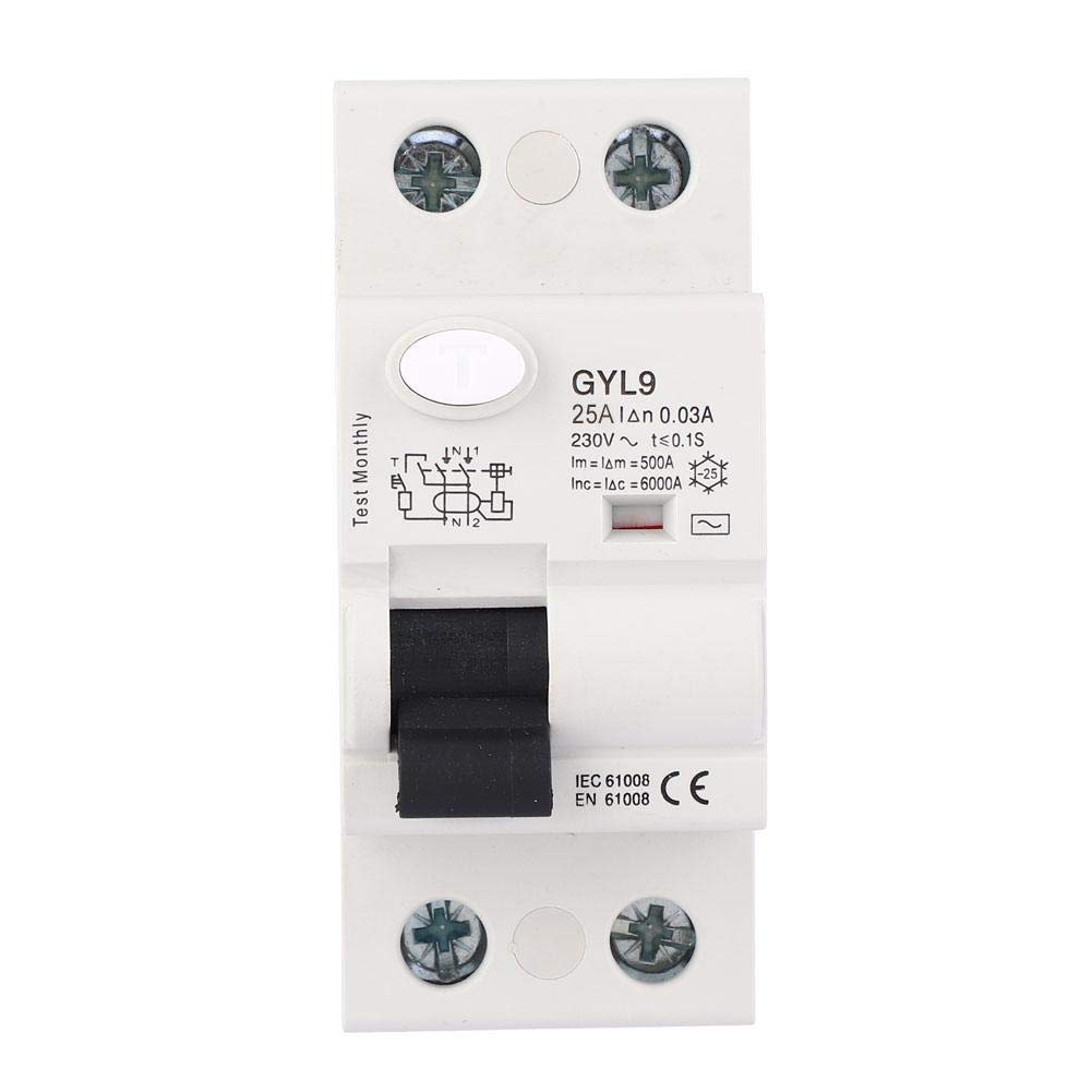 IEUMJNAT RCBO Residual Current, 63A Circuit Leakage Protector, Electronic Breaker, Commerce for Industry Household High-Rise Building(25v)