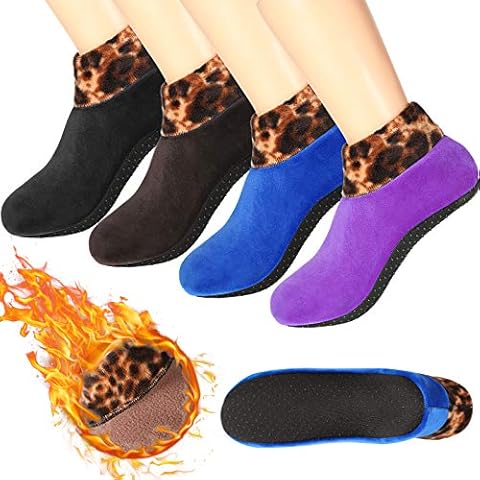 Syhood Non-Slip Thermal Fleece Socks Cover