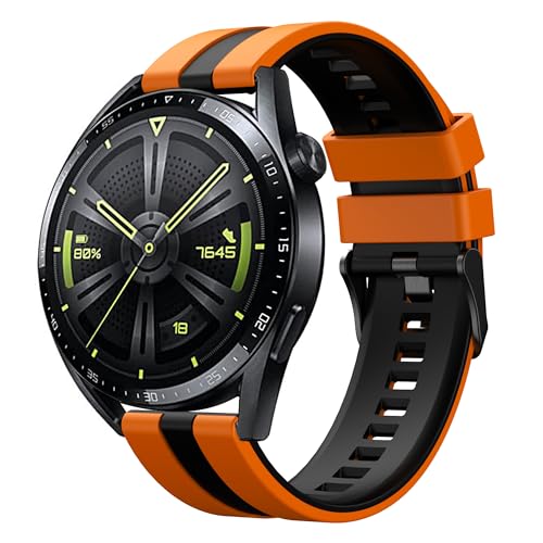 Bracelet silicone 20mm 22mm HUAWEI GT 5 4 3 2 anti irritation pour le sport