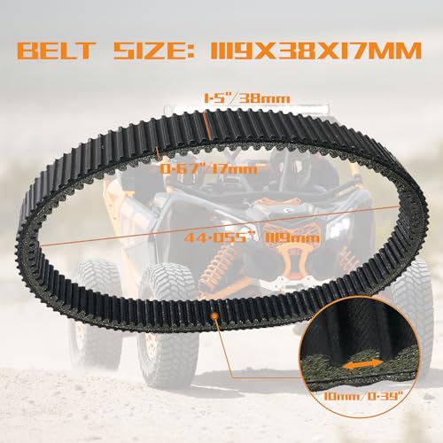 Image of KARSEE 422280656 High-Performance Drive Belt Compatible with Can-Am Defender MAX HD8 HD9 HD10 Maverick Sport MAX 1000 1000R Maverick Trail 800 1000 800R 1000R
