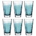 Produktbild LEONARDO HOME 026833 Trinkglas VARIO STRUTTURA 6er-Set 280 ml türkis, Glas