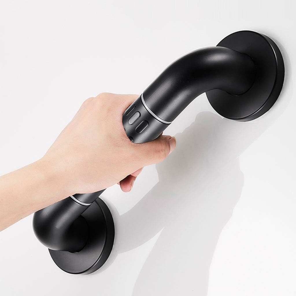 LCML 12-19 inch Grab Bar Stainless Steel - Black Grab Bars for Bathtubs and Showers - Bathtub Accessories for Handicapped Shower Wall Mount Grab Bar/38Cm/38Cm : Health & Household