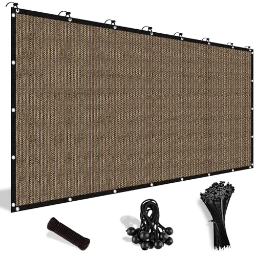 Shade&Beyond 90% Sun Shade Cloth with Grommets, 8' X 10' Pergola Shade Cover Canopy, Mesh...