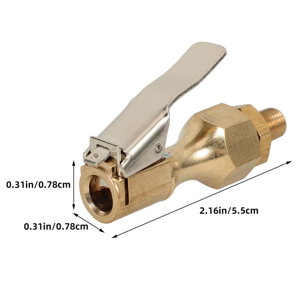 STOBAZA 3Pcs Tire Chuck Clip Heavy Duty Air Chuck Quick Truck Car Tire Inflator Durable and Reliable Tire Inflating Accessories