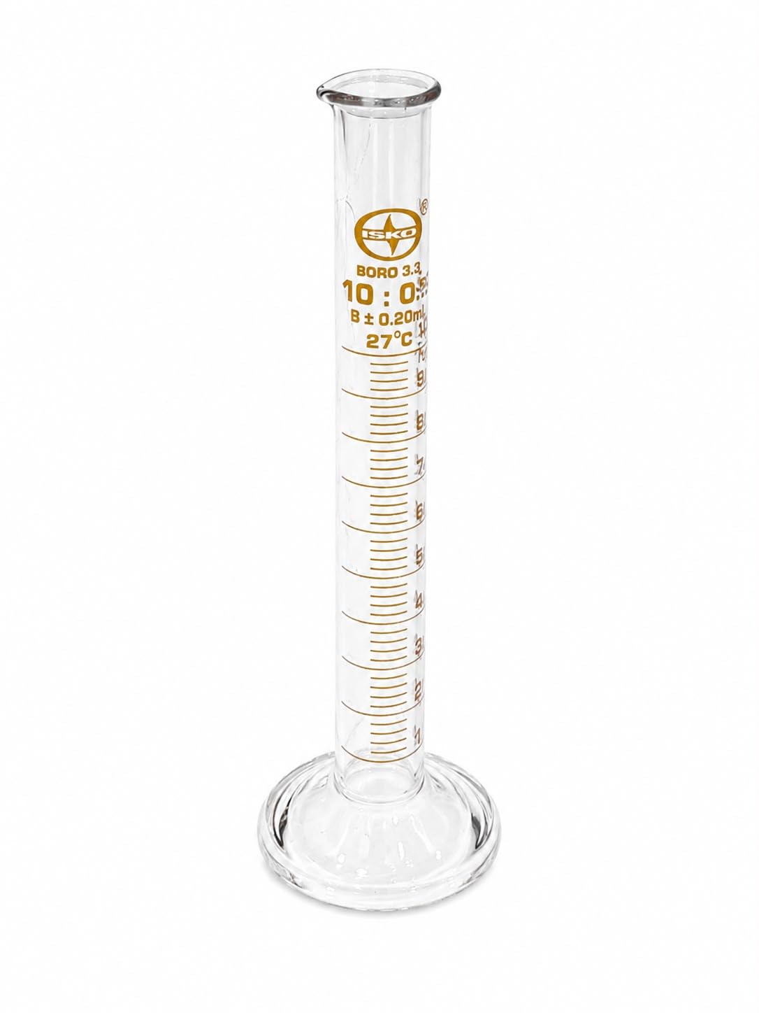 ISKO® Measuring Cylinder with Round Base Set of 2 (10ML, Without Stopper)-image-10