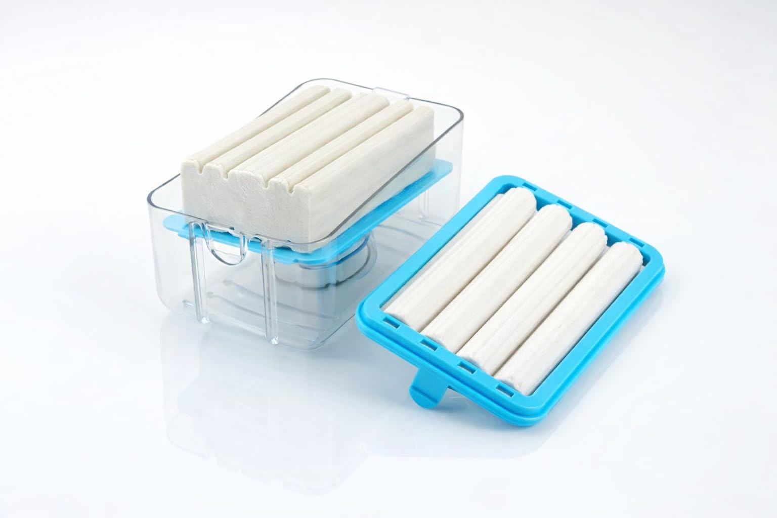 LEMBOSE 2-in-1 Portable Laundry Rolling Soap Box Dispenser, 170 g - Image 1
