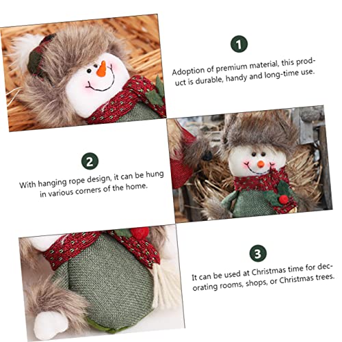 Levemolo 1 Peça Cabides De Boneca De Pano De Saco De Natal Para Decorar Mesa De Pelúcia Gnomo De Nat