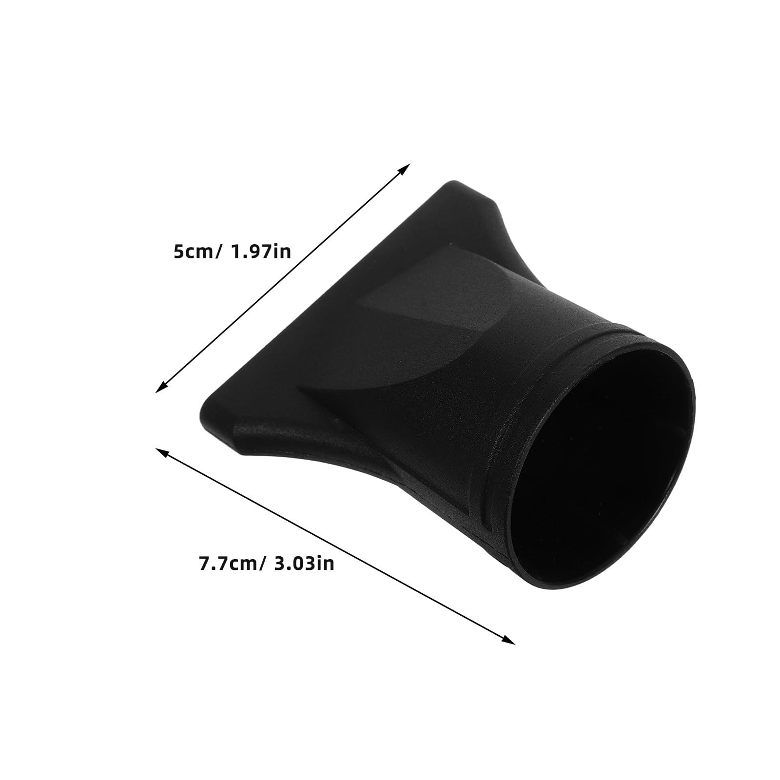 VOSAREA 2 Stück Schwarze Föhndüsen aus Kunststoff mit 44-46mm Universeller Passform und Gleichmäßiger Luftverteilung für Professionelle Salons und Tägliche Haarpflege