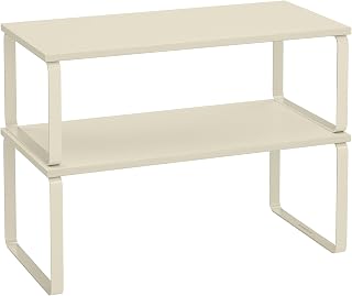 SONGMICS Spice Rack, Set of 2 Kitchen Organisers, Kitchen Shelf, Cupboard Organiser…