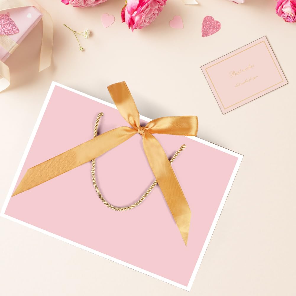Bolsa regalo de 42 x 30 x 10 cm de Navidad rosa surtida - 1 unidad por
