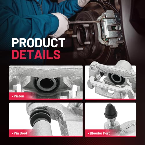 Image of BDFHYK 19-B2780A 19-B2781A Rear Disc Brake Caliper Assembly Compatible with Nissan Altima 2007-2012 2.5L L4 /3.5L V6, Compatible with Nissan Maxima 2007-2008 3.5L V6, GAS /FULL HYBRID EV-GAS (FHEV) 2pcs