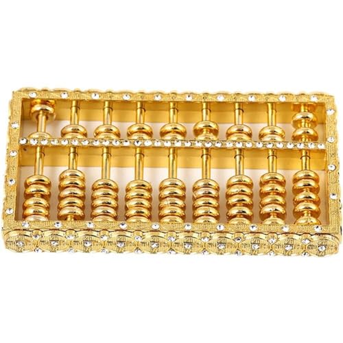 そろばんレトロミニそろばん像ペンダント金属中国風幸運数学ペンダントミニ風水マスコットキーホルダーホームオフィスの装飾