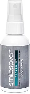 Smilesaver Retainer Cleaner - A Clean Label, Healthy Choice, 30 Sec Spray Cleaner for Retainers, Invisalign, & Dentures. Minty Taste. Portable, Convenient, No Rinsing. Protects Oral Health. (2oz)