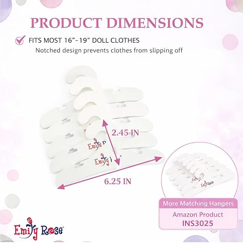 Miniatura 3 de Armario grande de 18 pulgadas, se adapta a las muñecas American Girl de 18 pulgadas, diseño floral con perchas de madera incluidas