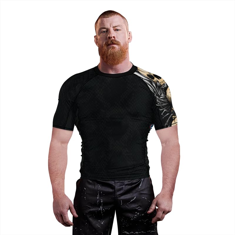 Snake Mens Short Sleeve Compression Shirt Baselayer Skin Performance Fit Rash Guard MMA BJJ Jiu Jitsu Muay Thai4