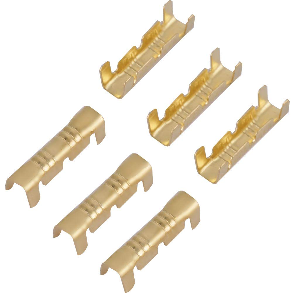 100 Terminali A Crimpare In Ottone - Connettori A U Per Fili 0.5-1.5 Mm² - Per Auto, Elettrodomestici - Foto 8