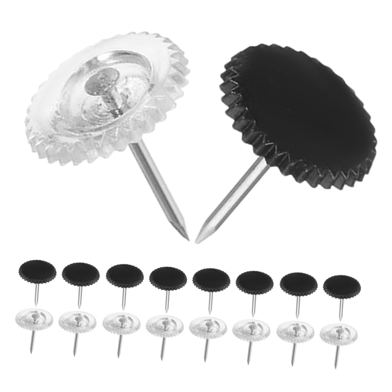 DOITOOL 5 Sätze Transparente Pinnwand Reißnägel Büro Pinnadeln Kork Board Nadeln Dekorative Pushpins Für Fotos Und Notizen Transparent Boxen 200 Stück * 5