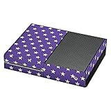  DeinDesign Skin kompatibel mit Microsoft Xbox One Aufkleber Folie Sticker Sternchen Rockabilly Lila