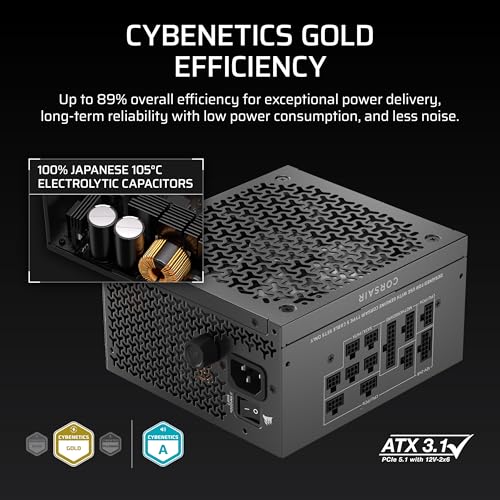 CORSAIR RM1000x Shift ATX 3.1 PCIe 5.1 Ready 1000W Power Supply – Black - image 6