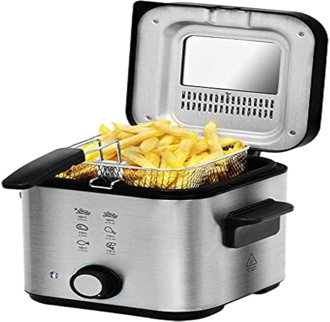 Friggitrice Elettrica Cecotec CleanFry Infinity 1500 - 1,5L, 900W, Con Filtro Olio E Cestello Antiadere