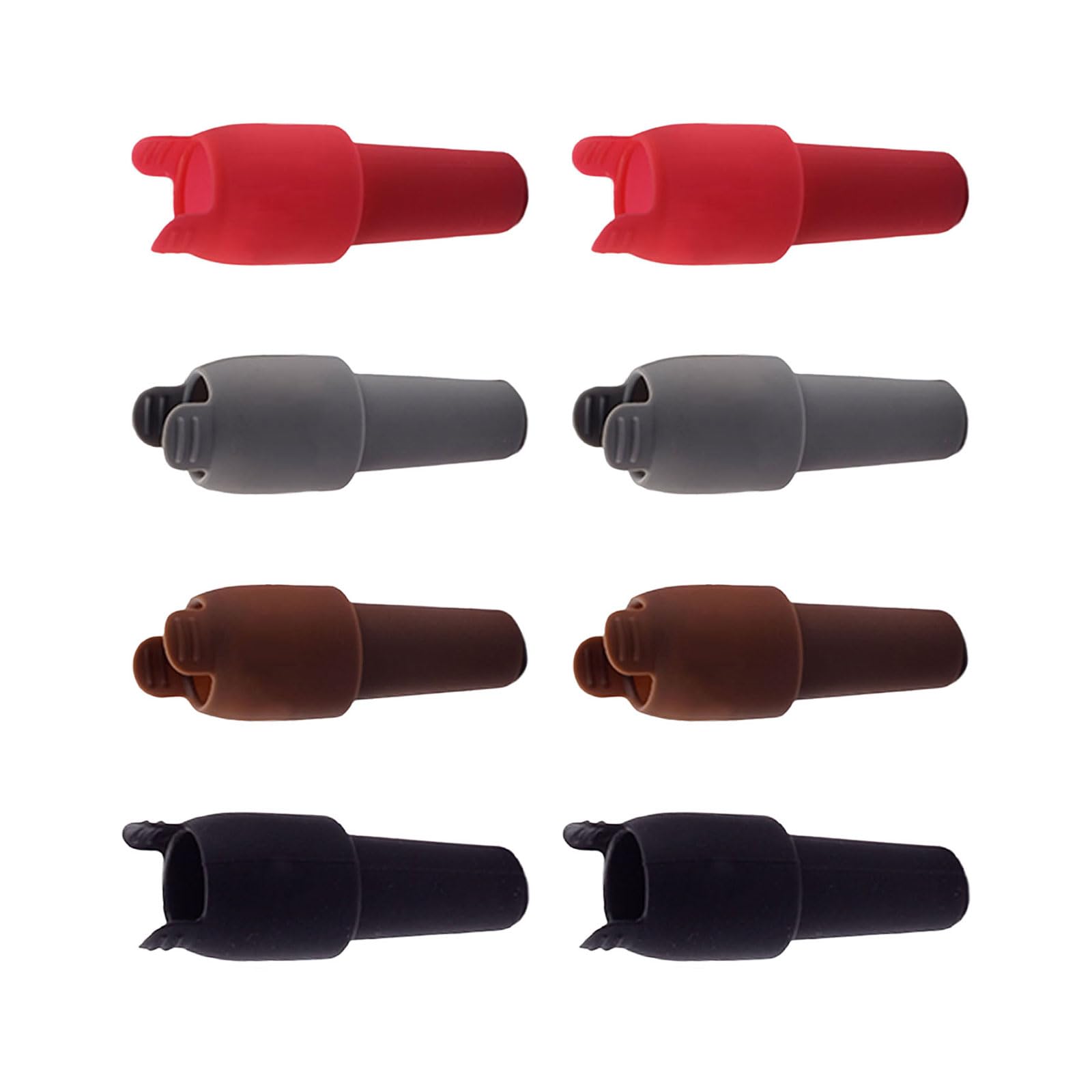 Kalttoy Of 8 Double Seal Silicone Wine Bottle Stoppers Feature Easy Pull Handle Wine Corks for Secure Preservations Corks