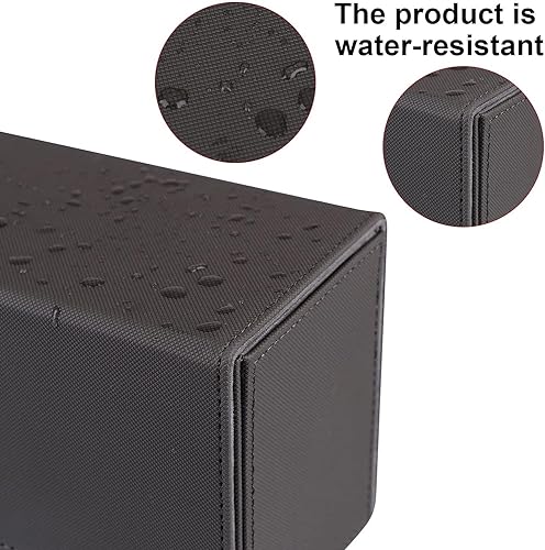 Image of 2 Pcs Card Toploader Storage Trading Cards Holding Box for 400+ Cards Top Loader Storage Boxes for Magic Cards Baseball Cards Trading Cards Card Sleeve Top Loader Collector Case (Black&Gray)