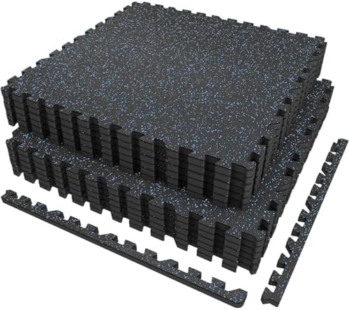 AIRHOP 12 Tapis 60x60x1,4 cm Tapis de Fitness d'Équipement avec S...