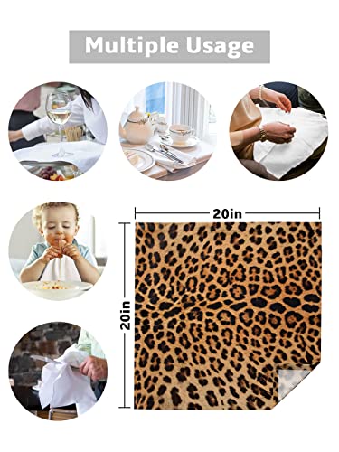 Servilletas de Tela Leopardo 20x20 Pulgadas Pack 6 miniatura 5
