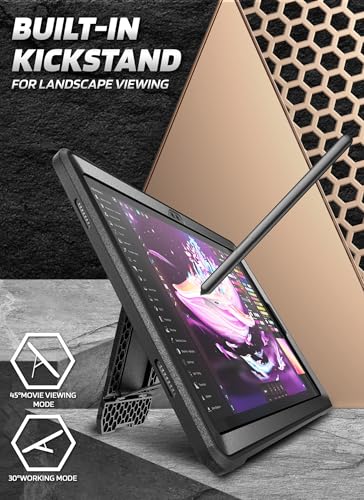 Image of SUPCASE for Samsung Galaxy Tab A11+ Plus Case with Stand (Unicorn Beetle Pro), [Built-in Screen Protector] Full Body Heavy Duty Rugged Protective Tablet Cover for Galaxy Tab A11 Plus 11 Inch, Black