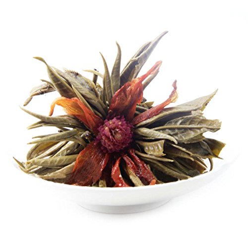 Amazon.co.jp: 12個 中国茶 工芸茶 花茶 旭日東昇(センニチコウ/ユリ