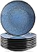 vancasso, Série BUBBLE. Assiette Plate à Dîner, Assiette Grande en Céramique 8 Pièces- 27cm