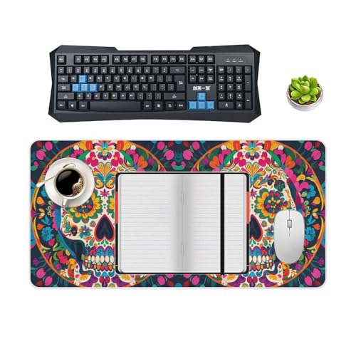 Desk Pad Protector con diseño Many Mexican Skull 24x12 pulgadas miniatura 4