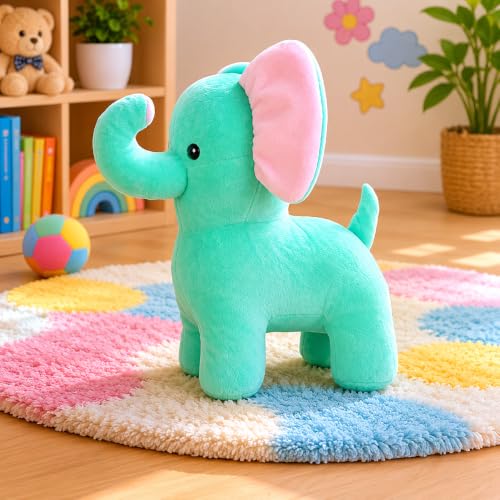 Image of Aqua Teddy Elephant Stuffed Plush Toy, Soft Toy for Children and Adults