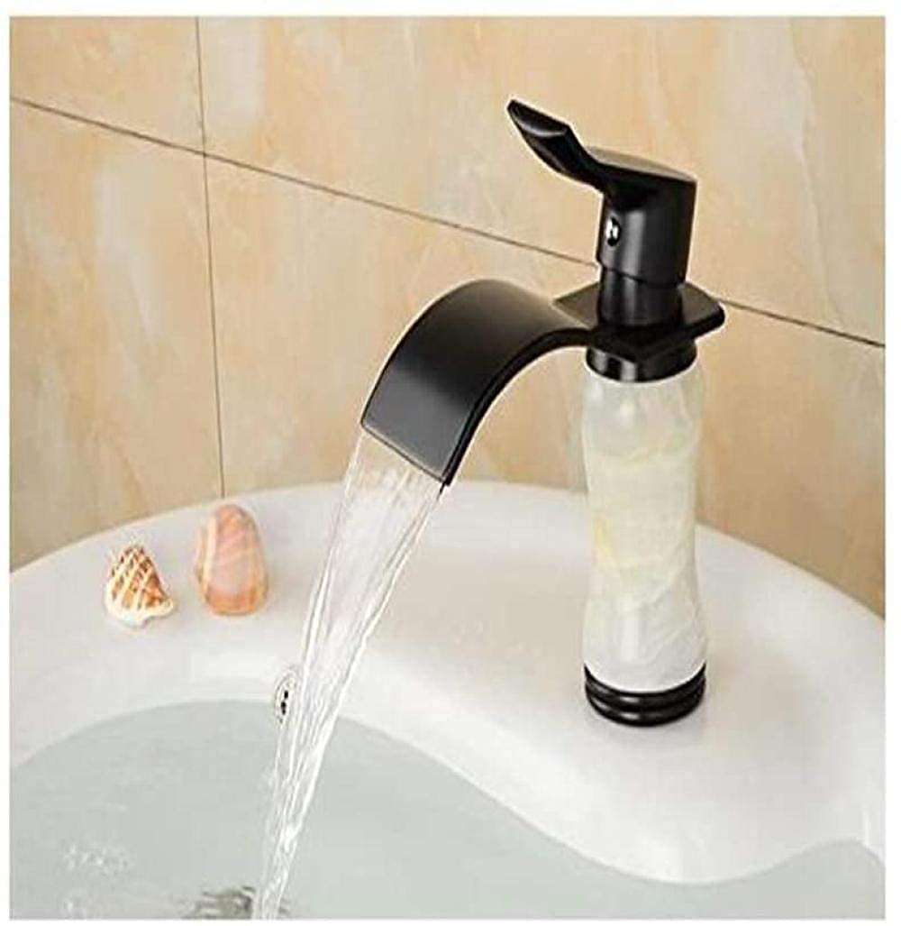 Grifo de Agua Cromo Fregadero de Cocina Tapbathroom Faucet Lavabo Fregadero Tapón Antiguo Latón Negro Cascada Grifo Mezclador Grifo Vintage Grifo de Agua