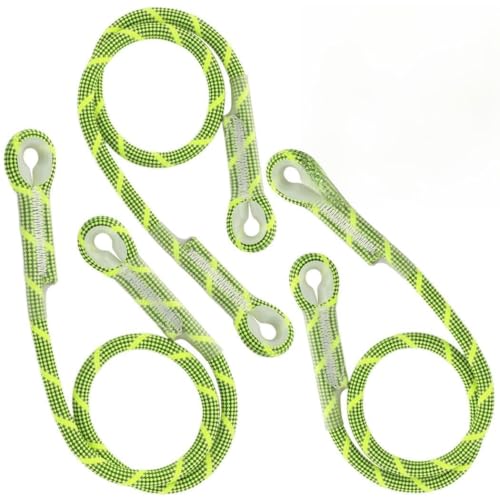 Prusik   Cuerda Prusik de 10 mm, bucle de nailon precosido ojo a ojo, resistente al calor, paquete de 3 con Kevlar y poliéster para actividades al aire libre