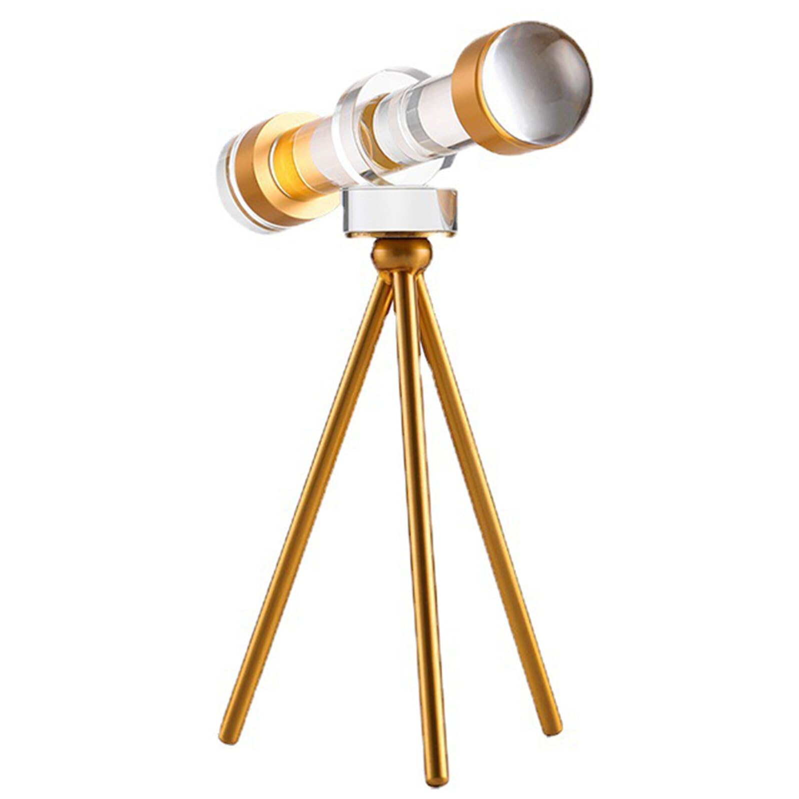 Télescope en cristal présent symbolique pour passionnés d'astronomie
