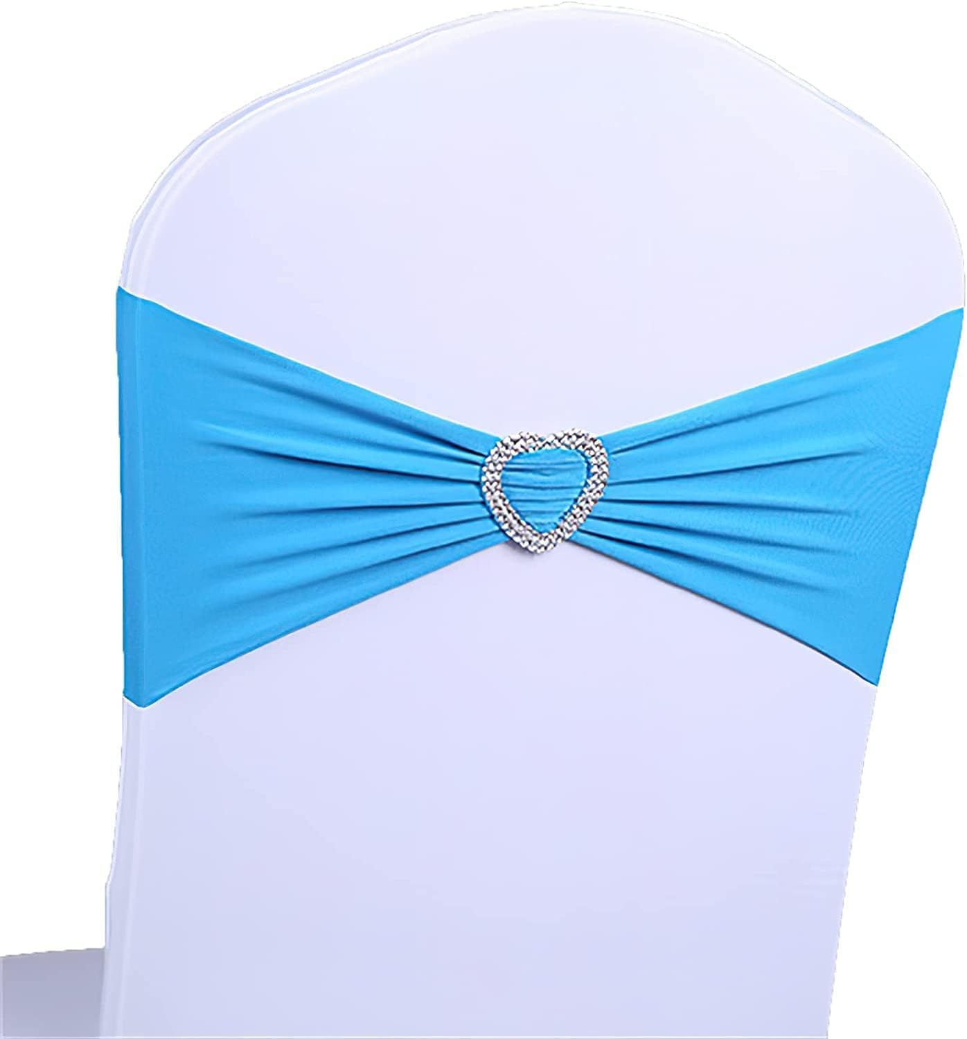RZQVHBKXWGT chair sashes,Elastic Chair Bands Ties with Buckle Slider Covers Slipcovers,Red,10PCS (Color : Geel, Size 50PCS) Roze, 100PCS (Color Blu, 50PC(Blauw,50PCS)