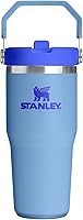 Vista 44 de Stanley IceFlow - Vaso con pajilla abatible con asa, de 20 onzas, tapa giratoria y popote abatible, botella de agua resistente a fugas, acero